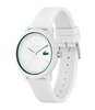 Horloge LACOSTE SPORT INSPIRED Heren 2011169 Analoog Behuizing MINERAAL Wit Bracelette Silicone Wit Boucle ardillon Etanchéiteiten 5BAR