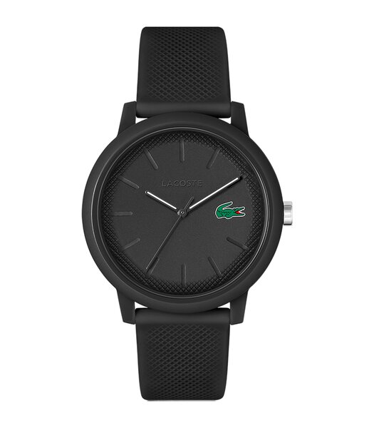 Montre LACOSTE SPORT INSPIRED Homme 2011171 Analogue Cadran MINERAL Noir Bracelet Silicone Noir Boucle ardillon Etanchéité 5BAR