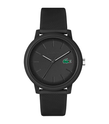 Horloge LACOSTE SPORT INSPIRED Heren 2011171 Analoog Behuizing MINERAAL Zwart Bracelette Silicone Zwart Boucle ardillon Etanchéiteiten 5BAR