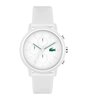 Horloge LACOSTE SPORT INSPIRED Heren 2011246 Analoog Behuizing Mineraal Wit Bracelette Silicone Wit Boucle déployante Etanchéiteiten 5 ATM