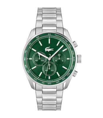 Horloge LACOSTE Heren 2011346 Analoog Behuizing MINERAAL Groen Bracelette Roestvrij staal Staal Etanchéiteiten 5BAR
