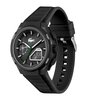 Horloge LACOSTE LC33 Heren 2011365 Analoog Behuizing MINERAAL Zwart Bracelette Silicone Zwart Etanchéiteiten 10BAR