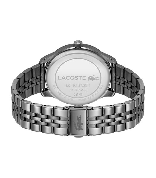 Horloge LACOSTE Heren 2011371 Analoog Behuizing MINERAAL Blauw Bracelette Staal Grijs Etanchéiteiten 5BAR