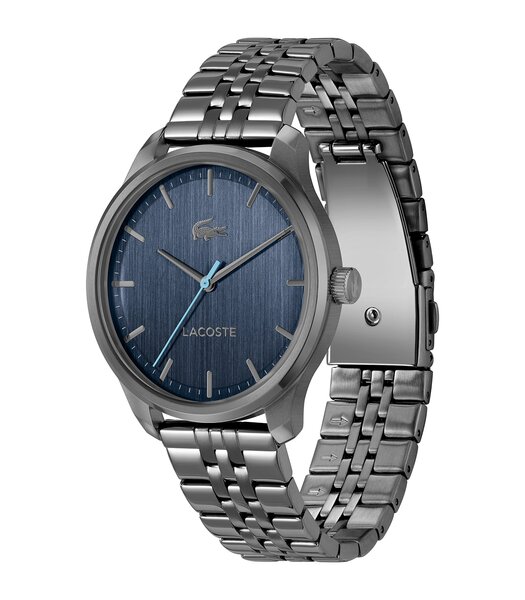 Horloge LACOSTE Heren 2011371 Analoog Behuizing MINERAAL Blauw Bracelette Staal Grijs Etanchéiteiten 5BAR