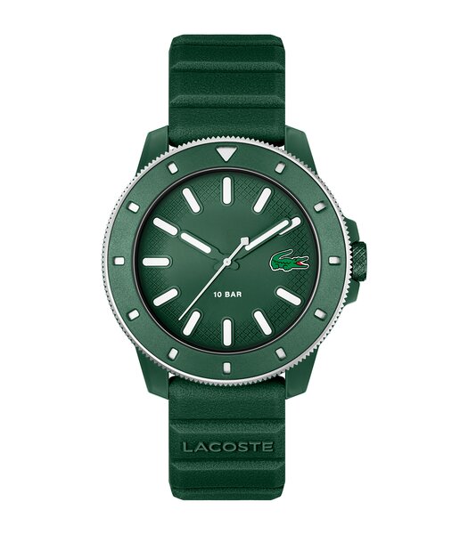 Horloge LACOSTE SPORT INSPIRED Heren 2011414 Analoog Behuizing MINERAAL Groen Bracelette Silicone Groen Etanchéiteiten 10BAR