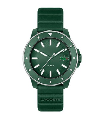 Horloge LACOSTE SPORT INSPIRED Heren 2011414 Analoog Behuizing MINERAAL Groen Bracelette Silicone Groen Etanchéiteiten 10BAR
