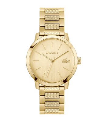 Horloge LACOSTE LIFESTYLE Heren 2011422 Analoog Behuizing MINERAAL Geelgoud Bracelette Staal Geelgoudkleurig Etanchéiteiten 5BAR