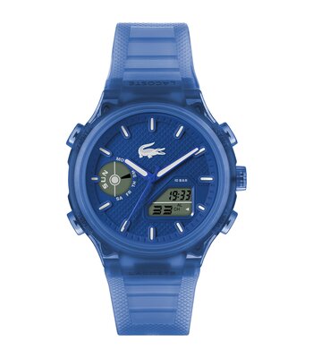 Horloge LACOSTE SPORT INSPIRED Heren 2011429 Analoog Behuizing MINERAAL Blauw Bracelette Silicone Blauw Etanchéiteiten 10BAR