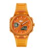 Horloge LACOSTE SPORT INSPIRED Heren 2011431 Analoog Behuizing MINERAAL Oranje Bracelette Silicone Oranje Etanchéiteiten 10BAR