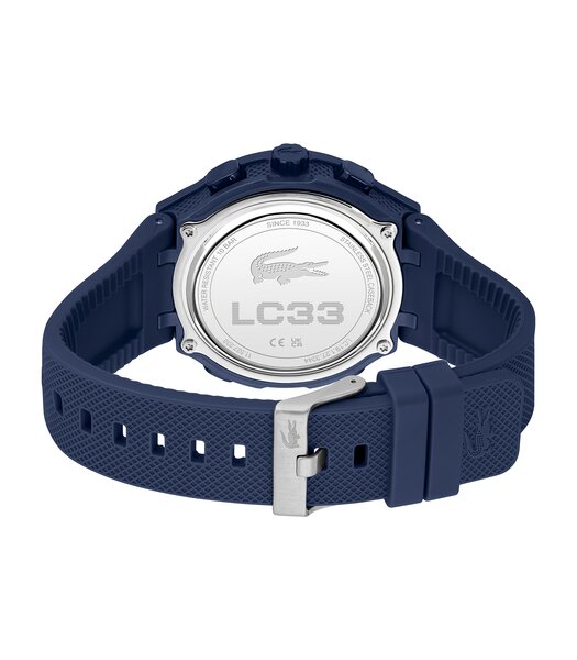 Montre LACOSTE SPORT INSPIRED Homme 2011434 Analogue Cadran MINERAL Bleu Bracelet Silicone Bleu Etanchéité 10BAR