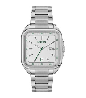 Horloge LACOSTE LIFESTYLE Heren 2011460 Analoog Behuizing MINERAAL Zilverkleurig Bracelette Roestvrij staal Staal Etanchéiteiten 5BAR