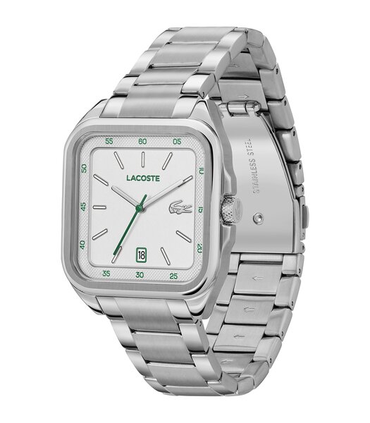 Montre LACOSTE LIFESTYLE Homme 2011460 Analogue Cadran MINERAL Argenté Bracelet Acier inoxydable Acier Etanchéité 5BAR