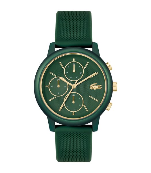 Horloge LACOSTE SPORT INSPIRED Heren 2011471 Analoog Behuizing MINERAAL Groen Bracelette Silicone Groen Etanchéiteiten 3BAR