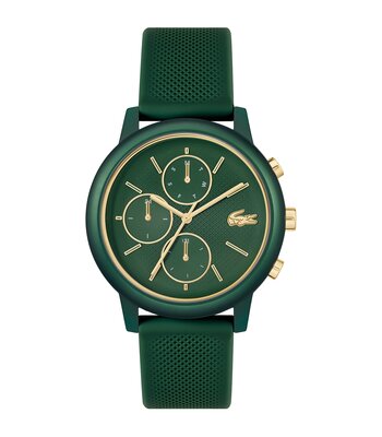Horloge LACOSTE SPORT INSPIRED Heren 2011471 Analoog Behuizing MINERAAL Groen Bracelette Silicone Groen Etanchéiteiten 3BAR
