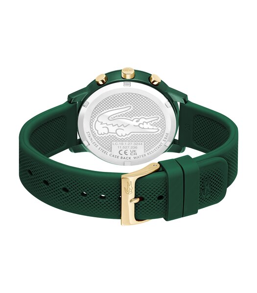 Horloge LACOSTE SPORT INSPIRED Heren 2011471 Analoog Behuizing MINERAAL Groen Bracelette Silicone Groen Etanchéiteiten 3BAR