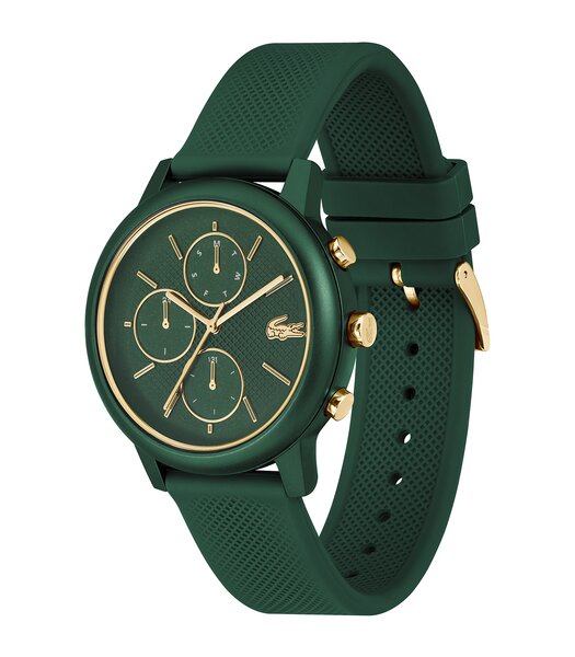 Horloge LACOSTE SPORT INSPIRED Heren 2011471 Analoog Behuizing MINERAAL Groen Bracelette Silicone Groen Etanchéiteiten 3BAR