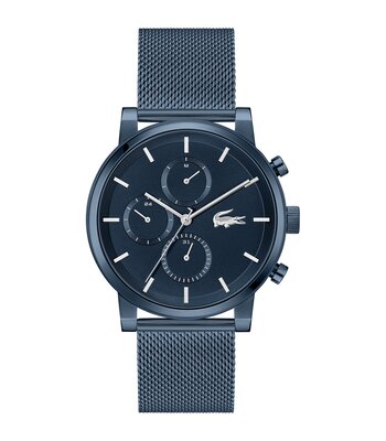 Horloge LACOSTE LIFESTYLE Heren 2011484 Analoog Behuizing MINERAAL Blauw Bracelette Staal Blauw Etanchéiteiten 5BAR