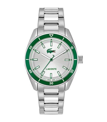 Horloge LACOSTE CLASSIC ELEGANCE Heren 2011487 Analoog Behuizing MINERAAL Zilverkleurig Bracelette Roestvrij staal Staal Etanchéiteiten 5BAR