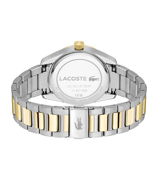 Horloge LACOSTE CLASSIC ELEGANCE Heren 2011488 Analoog Behuizing MINERAAL Zwart Bracelette Roestvrij staal Staal / geelgoudkleurig Etanchéiteiten 5BAR
