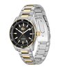 Horloge LACOSTE CLASSIC ELEGANCE Heren 2011488 Analoog Behuizing MINERAAL Zwart Bracelette Roestvrij staal Staal / geelgoudkleurig Etanchéiteiten 5BAR
