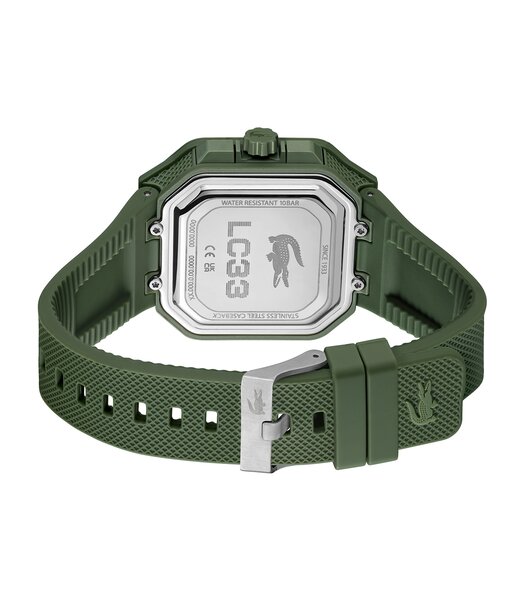 Montre LACOSTE SPORT INSPIRED Homme 2011505 Analogue Cadran MINERAL KHAKI Bracelet Silicone KHAKI Etanchéité 10BAR