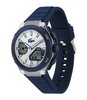 Montre LACOSTE LC33 Homme 2011515 Digital + analogique Cadran Minéral Gris Bracelet Silicone Bleu Etanchéité 10 ATM