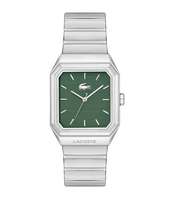 Montre LACOSTE RENE Homme 2011521 Analogique Cadran Minéral Vert Bracelet Acier inoxydable Acier Etanchéité 5 ATM