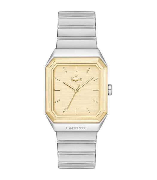 Montre LACOSTE RENE Homme 2011523 Analogique Cadran Minéral Doré Bracelet Acier inoxydable Acier Etanchéité 5 ATM