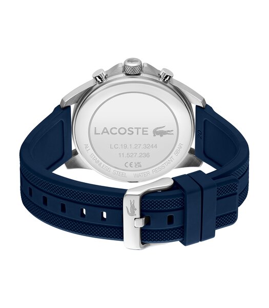 Montre LACOSTE ARTHOR SKELETON Homme 2011538 Analogique Cadran Minéral Bleu Bracelet Silicone Bleu Etanchéité 5 ATM