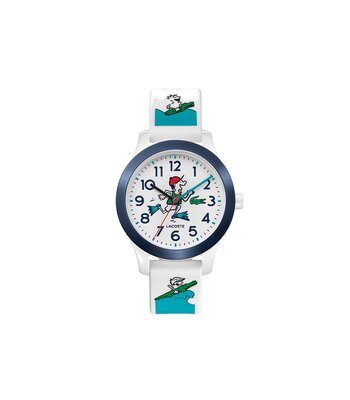 Horloge LACOSTE KIDS Kinderen 2030029 Analoog Behuizing MINERAAL Wit Bracelette Silicone Wit Etanchéiteiten 5BAR