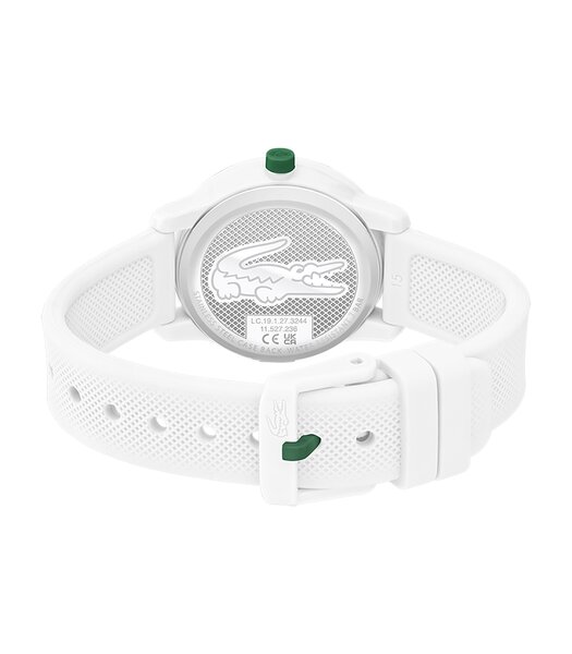 Horloge LACOSTE SPORT INSPIRED Kinderen 2030039 Analoog Behuizing MINERAAL Wit Bracelette Silicone Wit Boucle ardillon Etanchéiteiten 5BAR