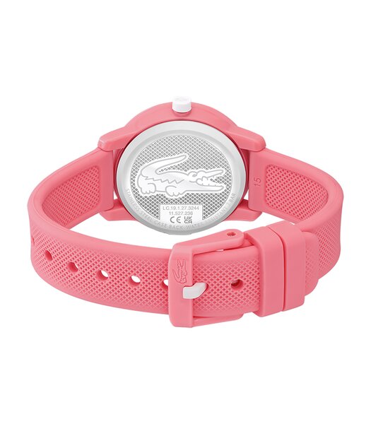 Horloge LACOSTE SPORT INSPIRED Kinderen 2030040 Analoog Behuizing MINERAAL Roze Bracelette Silicone Roze Boucle ardillon Etanchéiteiten 5BAR