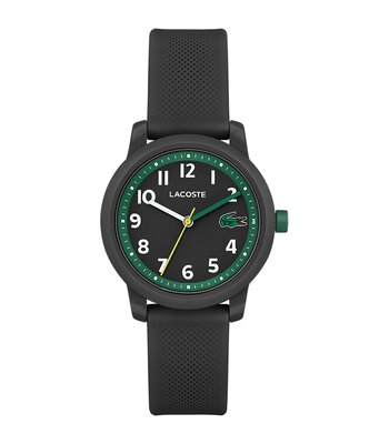 Horloge LACOSTE SPORT INSPIRED Kinderen 2030042 Analoog Behuizing MINERAAL Zwart Bracelette Silicone Zwart Boucle ardillon Etanchéiteiten 5BAR