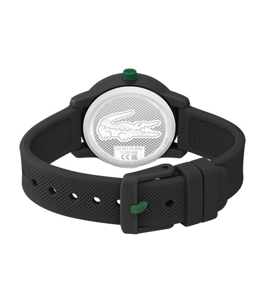 Horloge LACOSTE SPORT INSPIRED Kinderen 2030042 Analoog Behuizing MINERAAL Zwart Bracelette Silicone Zwart Boucle ardillon Etanchéiteiten 5BAR