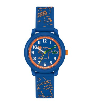 Horloge LACOSTE SPORT INSPIRED Kinderen 2030056 Analoog Behuizing MINERAAL Blauw Bracelette Silicone Blauw Boucle ardillon Etanchéiteiten 5BAR