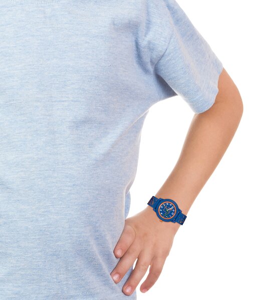 Montre LACOSTE SPORT INSPIRED Enfant 2030056 Analogue Cadran MINERAL Bleu Bracelet Silicone Bleu Boucle ardillon Etanchéité 5BAR