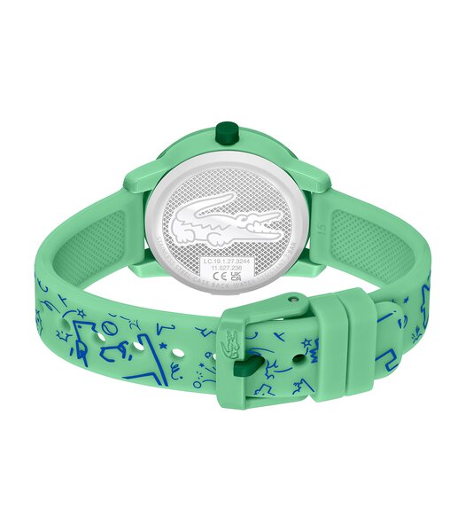 Horloge LACOSTE SPORT INSPIRED Kinderen 2030057 Analoog Behuizing MINERAAL Groen Bracelette Silicone Groen Boucle ardillon Etanchéiteiten 5BAR