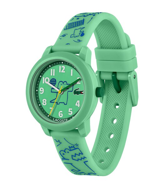 Horloge LACOSTE SPORT INSPIRED Kinderen 2030057 Analoog Behuizing MINERAAL Groen Bracelette Silicone Groen Boucle ardillon Etanchéiteiten 5BAR