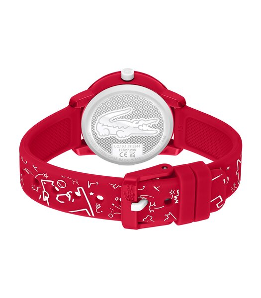 Horloge LACOSTE SPORT INSPIRED Kinderen 2030059 Analoog Behuizing MINERAAL Rood Bracelette Silicone Rood Boucle ardillon Etanchéiteiten 5BAR