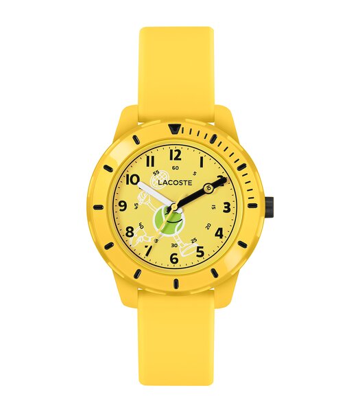 Horloge LACOSTE Kinderen 2030060 Analoog Behuizing MINERAAL Geel Bracelette Silicone Geel Etanchéiteiten 5BAR
