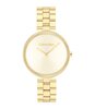 Horloge CALVIN KLEIN WATCHES GLEAM Dames 25100014 Analoog Behuizing MINERAAL Staal Bracelette Staal Geelgoudkleurig Boucle déployante Etanchéiteiten 3