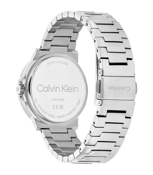 Horloge CALVIN KLEIN WATCHES VIVACIOUS Dames 25100022 Analoog Behuizing MINERAAL Grijs Bracelette Roestvrij staal Staal Boucle déployante Etanchéiteit