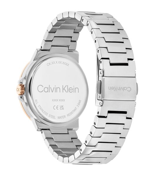 Horloge CALVIN KLEIN WATCHES VIVACIOUS Dames 25100025 Analoog Behuizing MINERAAL Roségoud Bracelette Roestvrij staal Staal Boucle déployante Etanchéit