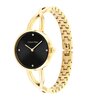 Horloge CALVIN KLEIN WATCHES GESCHULDE EMBRACING Vrouw 25100059 Analoog Behuizing MINERAAL Zwart Armband Staal Geel goud Waterdichtheid 3BAR