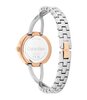 Horloge CALVIN KLEIN WATCHES SCULPTED EMBRACE Dames 25100060 Analoog Behuizing MINERAAL Zilverkleurig Bracelette Roestvrij staal Staal / roségoudkleur