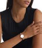 Horloge CALVIN KLEIN WATCHES SCULPTED EMBRACE Dames 25100060 Analoog Behuizing MINERAAL Zilverkleurig Bracelette Roestvrij staal Staal / roségoudkleur
