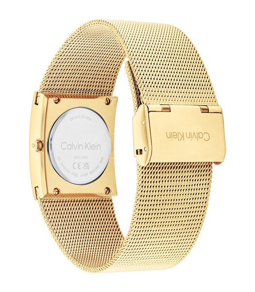 Horloge CALVIN KLEIN WATCHES CK PULSE Dames 25100062 Analoog Behuizing MINERAAL Geelgoud Bracelette Staal Geelgoudkleurig Etanchéiteiten 3BAR