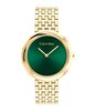 Horloge CALVIN KLEIN WATCHES TWISTED BEZEL Dames 25100066 Analoog Behuizing MINERAAL Groen Bracelette Staal Geelgoudkleurig Etanchéiteiten 3BAR