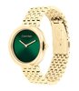 Horloge CALVIN KLEIN WATCHES TWISTED BEZEL Dames 25100066 Analoog Behuizing MINERAAL Groen Bracelette Staal Geelgoudkleurig Etanchéiteiten 3BAR
