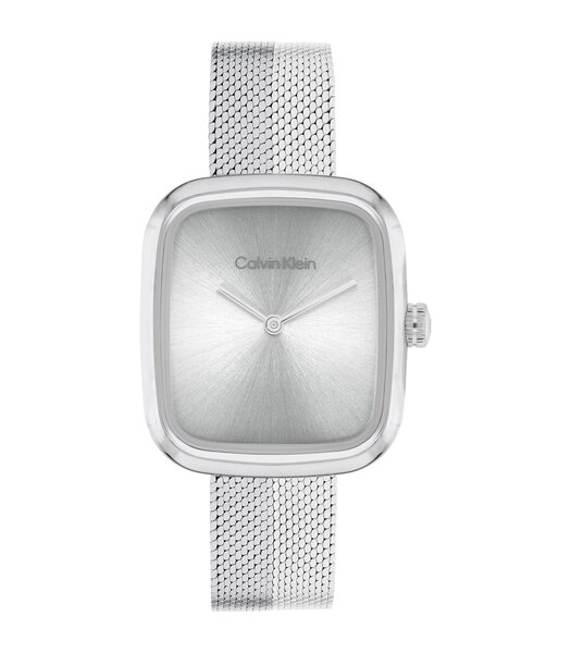Horloge CALVIN KLEIN WATCHES CK ADORE Dames 25100098 Analoog Behuizing MINERAAL Zilverkleurig Bracelette Roestvrij staal Staal Etanchéiteiten 3BAR
